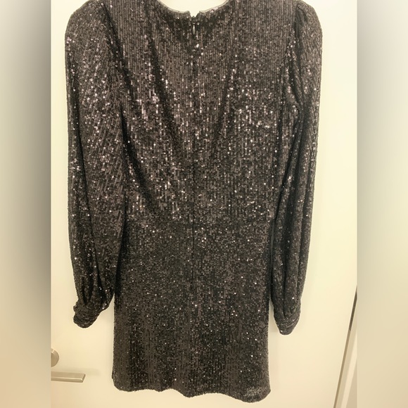 Parker Black Sequined Dress - Picture 3 of 4